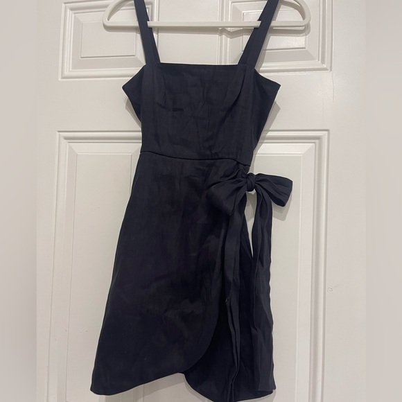 NWT Gianni Bini Serena Linen Shift Wrap Dress - Picture 2 of 5